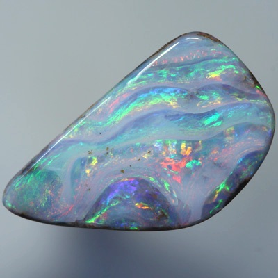 SOLID BOULDER OPAL Unusual and rare Wave pattern SEE VIDEO